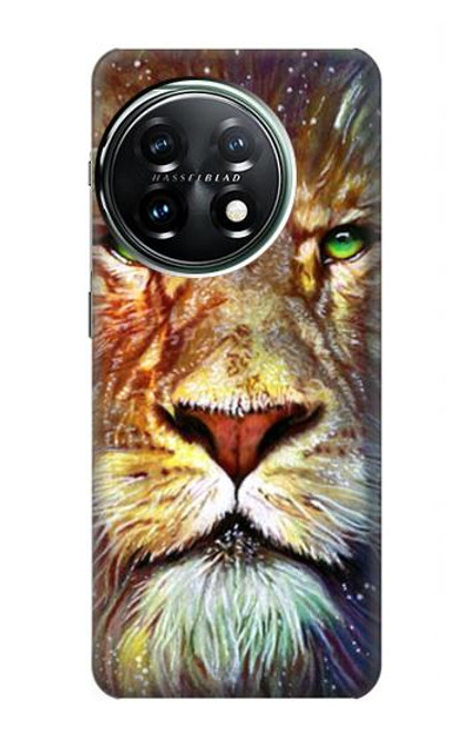 W1354 Lion Hard Case and Leather Flip Case For OnePlus 11