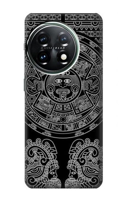 W1838 Mayan Pattern Hard Case and Leather Flip Case For OnePlus 11