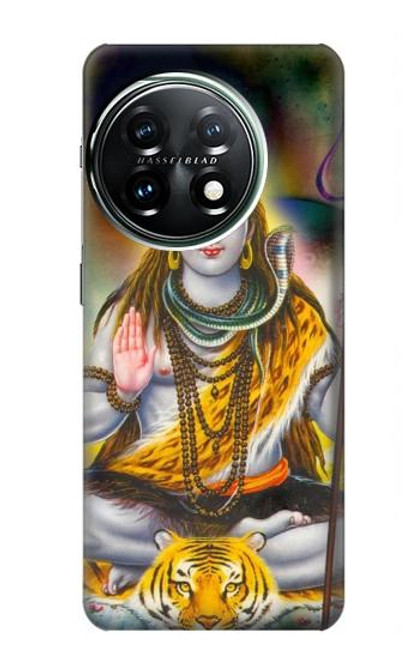 W2287 Lord Shiva Hindu God Hard Case and Leather Flip Case For OnePlus 11