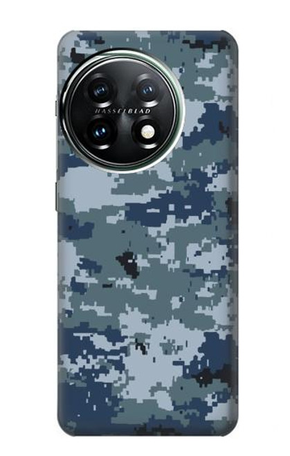 W2346 Navy Camo Camouflage Graphic Hard Case and Leather Flip Case For OnePlus 11