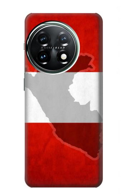 W3018 Peru Flag Hard Case and Leather Flip Case For OnePlus 11