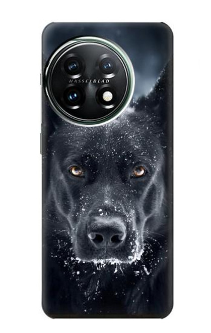 W3168 German Shepherd Black Dog Hard Case and Leather Flip Case For OnePlus 11