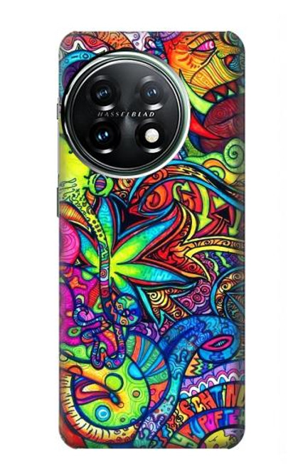 W3255 Colorful Art Pattern Hard Case and Leather Flip Case For OnePlus 11