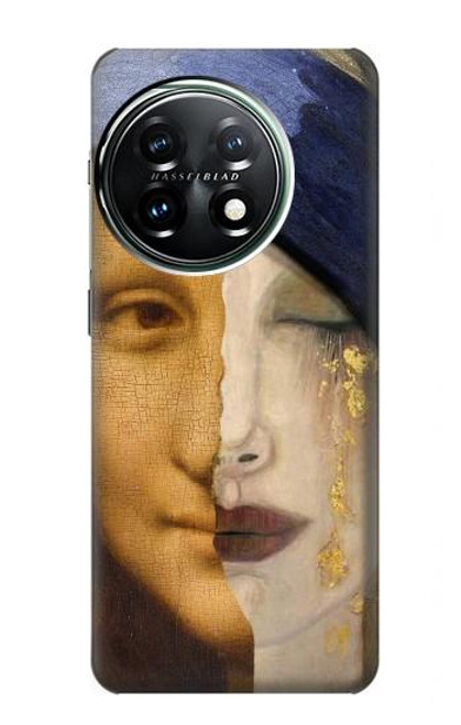 W3853 Mona Lisa Gustav Klimt Vermeer Hard Case and Leather Flip Case For OnePlus 11