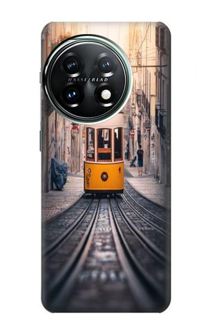 W3867 Trams in Lisbon Hard Case and Leather Flip Case For OnePlus 11