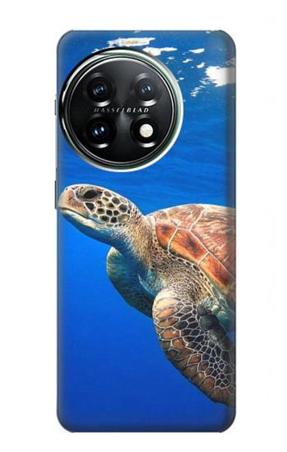 W3898 Sea Turtle Hard Case and Leather Flip Case For OnePlus 11