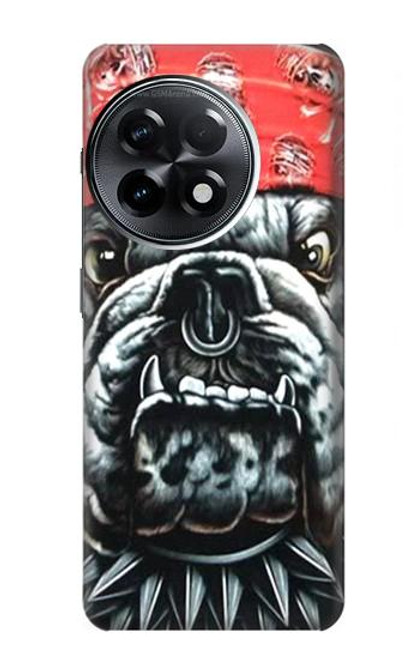 W0100 Bulldog American Football Hard Case and Leather Flip Case For OnePlus 11R