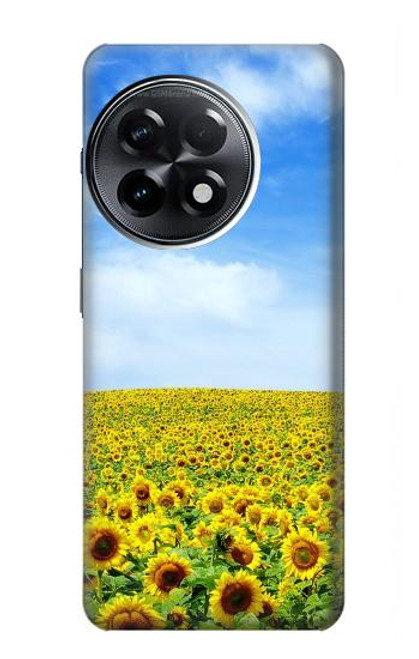 W0232 Sunflower Hard Case and Leather Flip Case For OnePlus 11R