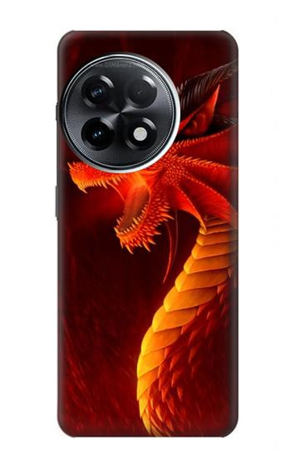 W0526 Red Dragon Hard Case and Leather Flip Case For OnePlus 11R