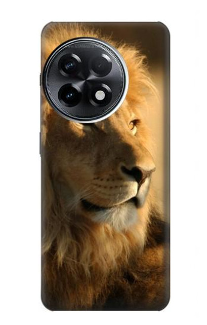 W1046 Lion King of Forest Hard Case and Leather Flip Case For OnePlus 11R