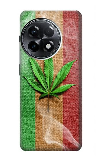 W2109 Smoke Reggae Rasta Flag Hard Case and Leather Flip Case For OnePlus 11R