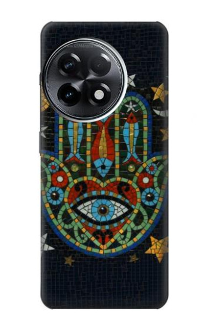 W3175 Hamsa Hand Mosaics Hard Case and Leather Flip Case For OnePlus 11R