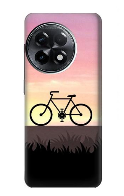 W3252 Bicycle Sunset Hard Case and Leather Flip Case For OnePlus 11R