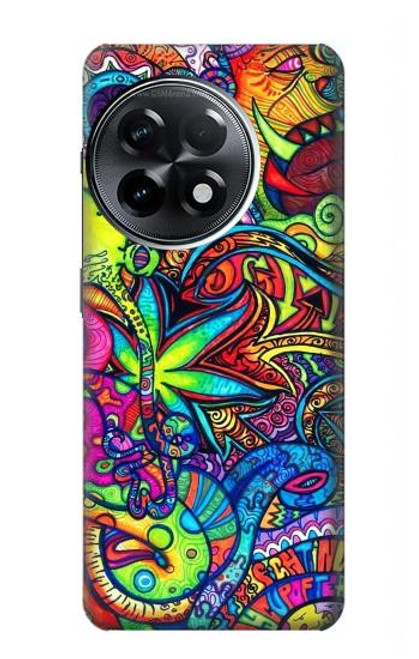 W3255 Colorful Art Pattern Hard Case and Leather Flip Case For OnePlus 11R