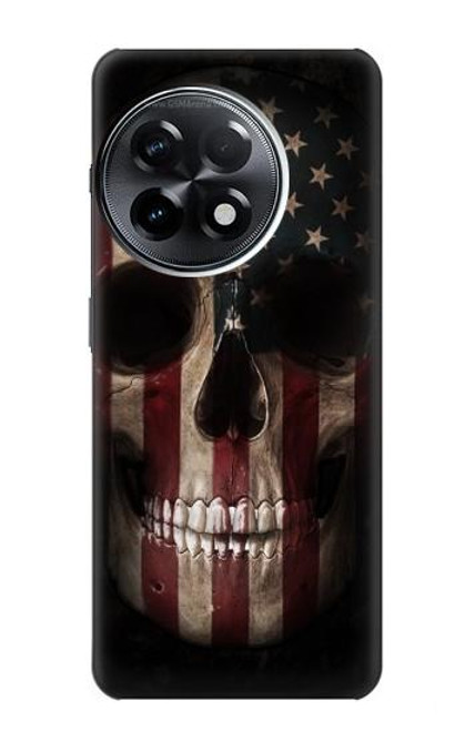 W3850 American Flag Skull Hard Case and Leather Flip Case For OnePlus 11R