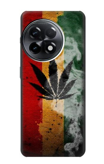 W3890 Reggae Rasta Flag Smoke Hard Case and Leather Flip Case For OnePlus 11R