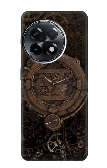 W3902 Steampunk Clock Gear Hard Case and Leather Flip Case For OnePlus 11R