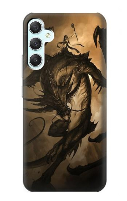 W0388 Dragon Rider Hard Case and Leather Flip Case For Samsung Galaxy A34 5G