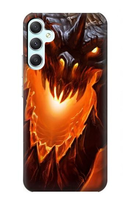 W0414 Fire Dragon Hard Case and Leather Flip Case For Samsung Galaxy A34 5G