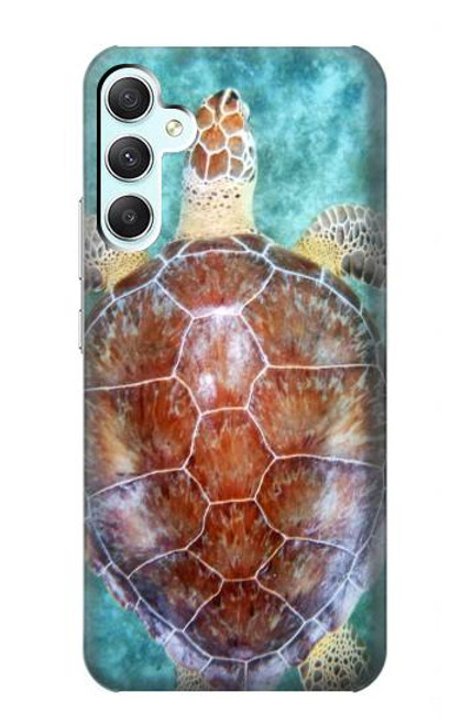 W1424 Sea Turtle Hard Case and Leather Flip Case For Samsung Galaxy A34 5G