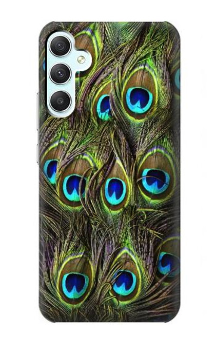 W1965 Peacock Feather Hard Case and Leather Flip Case For Samsung Galaxy A34 5G