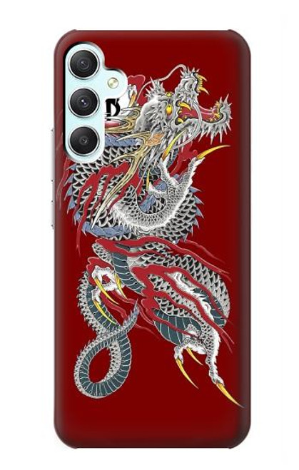 W2104 Yakuza Dragon Tattoo Hard Case and Leather Flip Case For Samsung Galaxy A34 5G