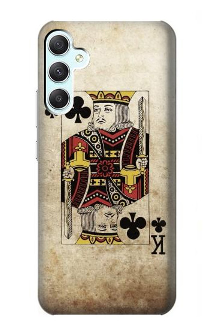 W2528 Poker King Card Hard Case and Leather Flip Case For Samsung Galaxy A34 5G