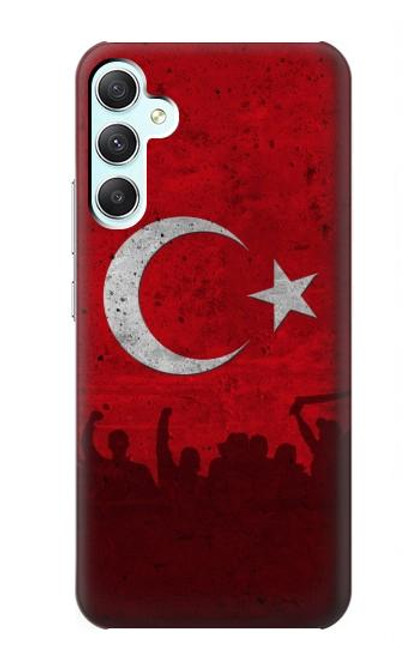 W2991 Turkey Football Soccer Hard Case and Leather Flip Case For Samsung Galaxy A34 5G