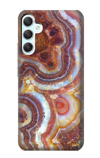 W3034 Colored Marble Texture Printed Hard Case and Leather Flip Case For Samsung Galaxy A34 5G