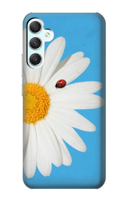 W3043 Vintage Daisy Lady Bug Hard Case and Leather Flip Case For Samsung Galaxy A34 5G