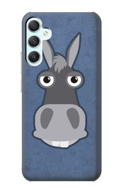 W3271 Donkey Cartoon Hard Case and Leather Flip Case For Samsung Galaxy A34 5G