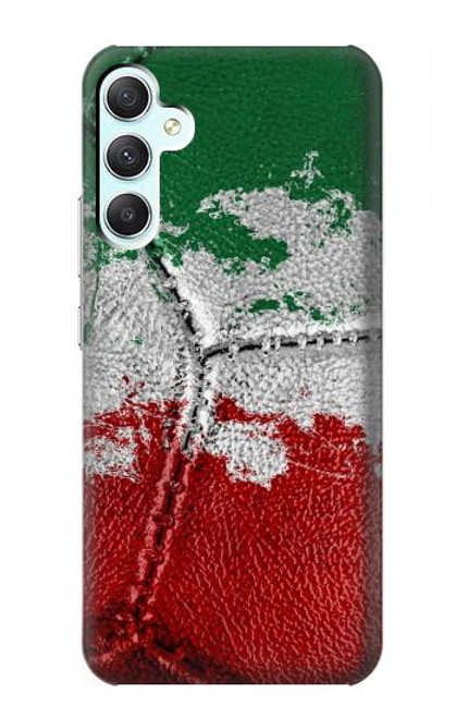 W3318 Italy Flag Vintage Football Graphic Hard Case and Leather Flip Case For Samsung Galaxy A34 5G