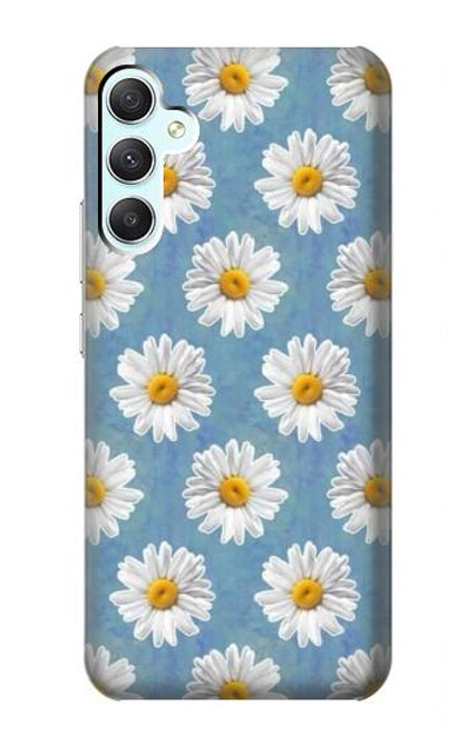 W3454 Floral Daisy Hard Case and Leather Flip Case For Samsung Galaxy A34 5G