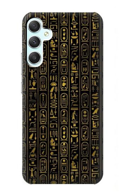 W3869 Ancient Egyptian Hieroglyphic Hard Case and Leather Flip Case For Samsung Galaxy A34 5G