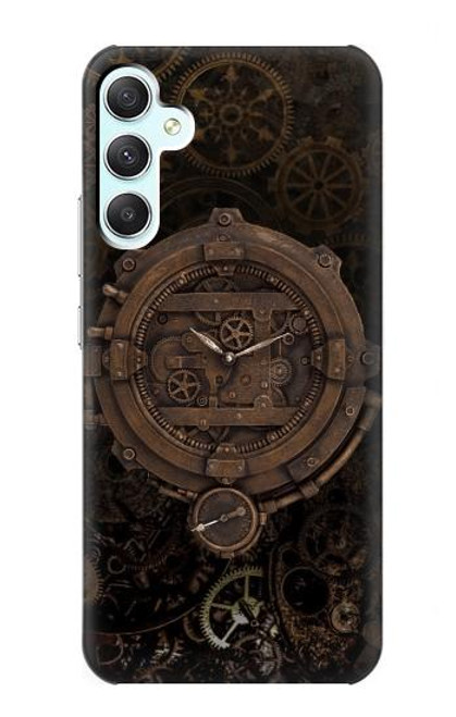 W3902 Steampunk Clock Gear Hard Case and Leather Flip Case For Samsung Galaxy A34 5G