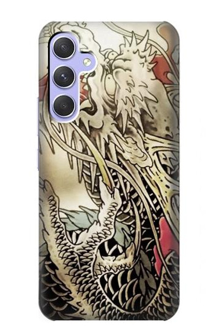 W0122 Yakuza Tattoo Hard Case and Leather Flip Case For Samsung Galaxy A54 5G