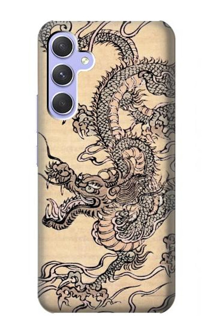 W0318 Antique Dragon Hard Case and Leather Flip Case For Samsung Galaxy A54 5G