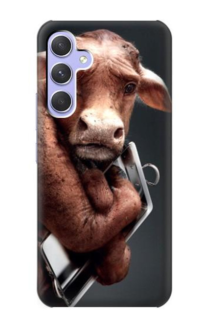 W1271 Crazy Cow Hard Case and Leather Flip Case For Samsung Galaxy A54 5G