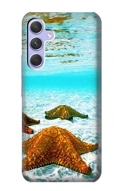 W1679 Starfish Sea Beach Hard Case and Leather Flip Case For Samsung Galaxy A54 5G