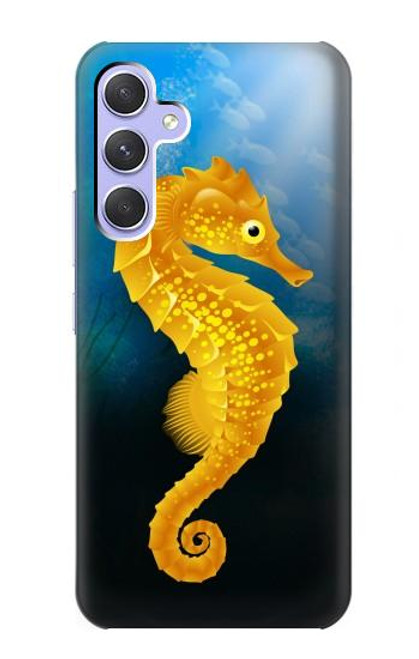 W2444 Seahorse Underwater World Hard Case and Leather Flip Case For Samsung Galaxy A54 5G