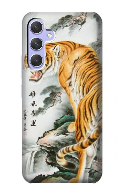 W2750 Oriental Chinese Tiger Painting Hard Case and Leather Flip Case For Samsung Galaxy A54 5G