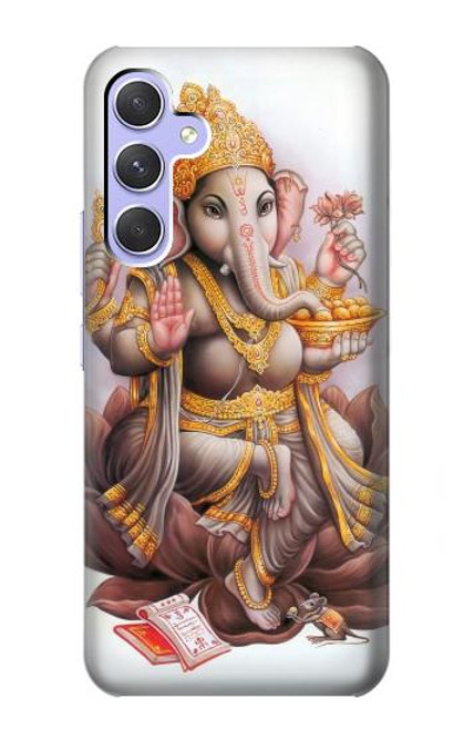 W2820 Hindu God Ganesha Ganapati Vinayaka Hard Case and Leather Flip Case For Samsung Galaxy A54 5G