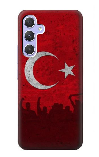 W2991 Turkey Football Soccer Hard Case and Leather Flip Case For Samsung Galaxy A54 5G