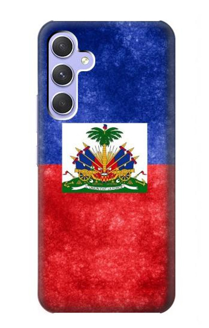 W3022 Haiti Flag Hard Case and Leather Flip Case For Samsung Galaxy A54 5G