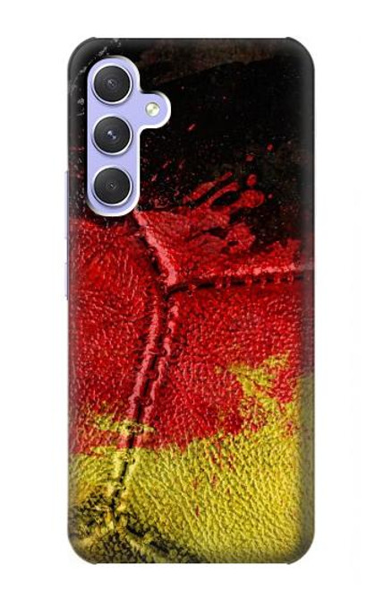 W3303 Germany Flag Vintage Football Graphic Hard Case and Leather Flip Case For Samsung Galaxy A54 5G