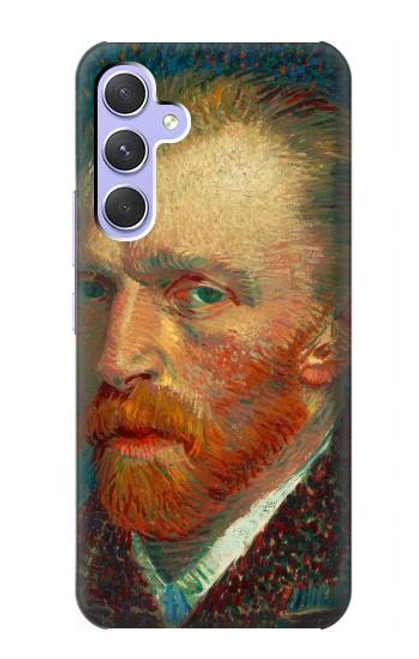 W3335 Vincent Van Gogh Self Portrait Hard Case and Leather Flip Case For Samsung Galaxy A54 5G