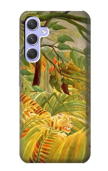 W3344 Henri Rousseau Tiger in a Tropical Storm Hard Case and Leather Flip Case For Samsung Galaxy A54 5G