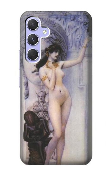 W3353 Gustav Klimt Allegory of Sculpture Hard Case and Leather Flip Case For Samsung Galaxy A54 5G