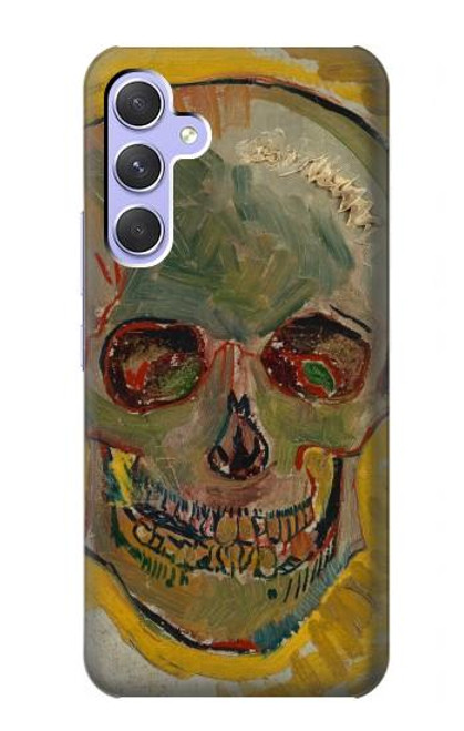 W3359 Vincent Van Gogh Skull Hard Case and Leather Flip Case For Samsung Galaxy A54 5G