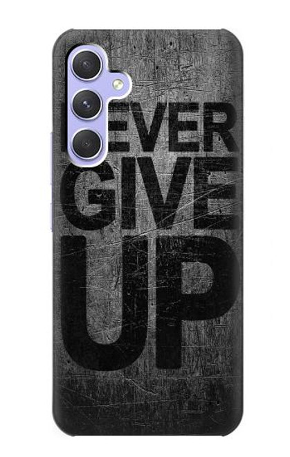 W3367 Never Give Up Hard Case and Leather Flip Case For Samsung Galaxy A54 5G